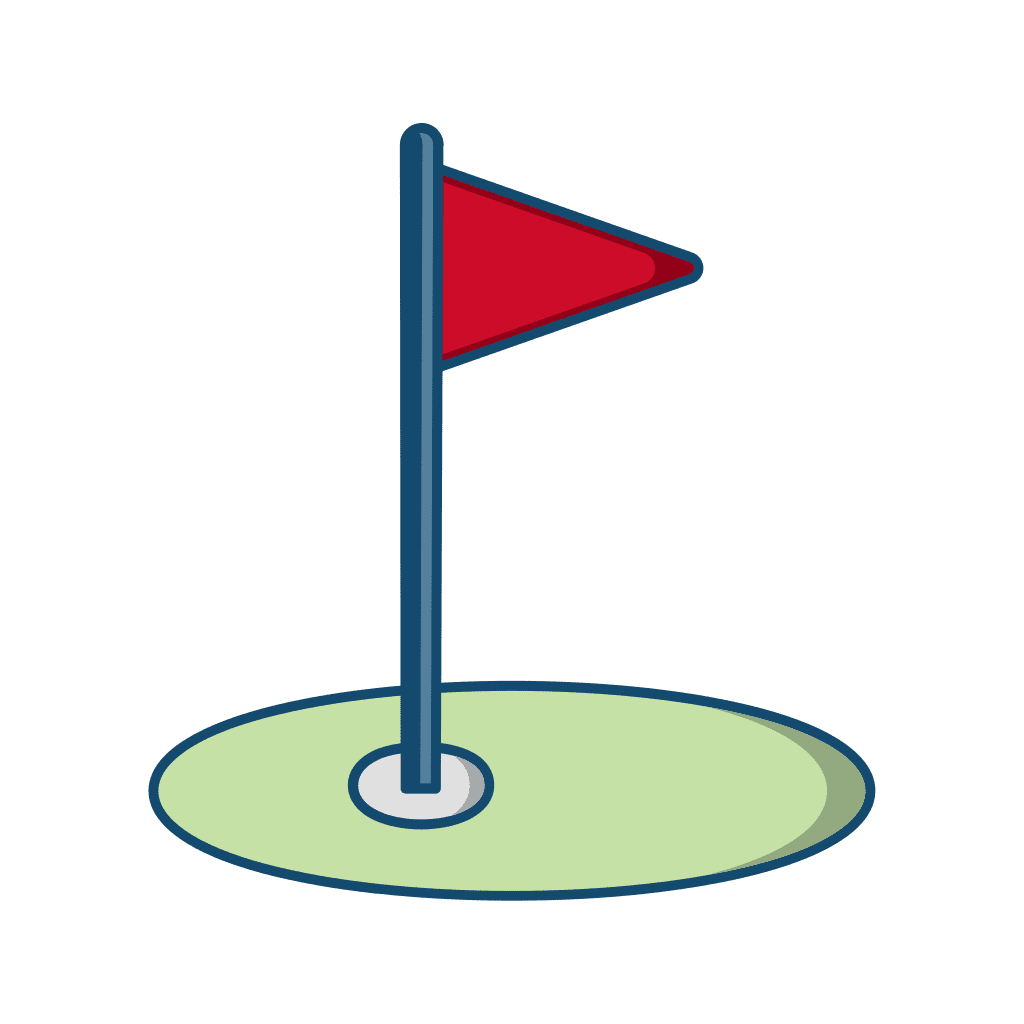 Salida Golf Course Salida Colorado red flag over golf green icon